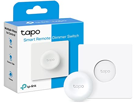 Tapo Smart-Fernbedienungs-Dimmerschalter, Mehrfachsteuerung, Echtzeit-Benachrichtigungen, kein Kabel erforderlich, Batterie im Lieferumfang enthalten, Tapo Hub separat erhältlich, einfache Einrichtung