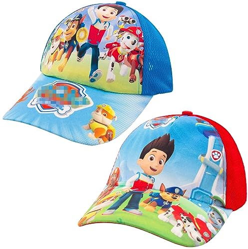 Heartsking Cappy Kinder Jungen, 2 Stück Hund Basecap Kinder Jungen Baseball Cap Kinder Kappe Mütze Geschenk Jungen Snapback Kinder-Geburtstag Schule Sport Sonnenschutz