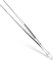 U-Taste 30.48cm Long Cooking Tweezer: 18/8 Stainless Steel Kitchen Precision Tong, Seamless-Welding Sturdy Metal Food Tweezer for Grilling Serving Frying Barbecue and Plating (Pointed Tip, Siver)