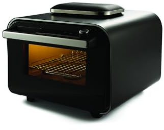 riviera&bar Four à Pizza - Four Compact et Polyvalent, Haute Température - Programmes Variés Dont Air Fryer, Écran Digital Intuitif - Utilisation Intérieure et Extérieure - Accessoires Inclus