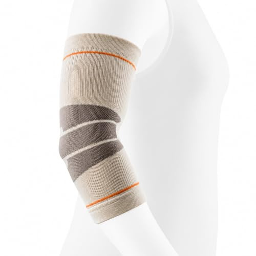 BAUERFEIND Armbågsärm Outdoor Compression Elbow Support, 1 unisex armbågsbandage med merinoull, höger och vänster, bärbar för sport eller vandring