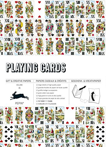 PEPN PRESS Cartes à Jouer Livre de Papiers cadeaux 12 feuilles Vol 65 50 x 70 cm