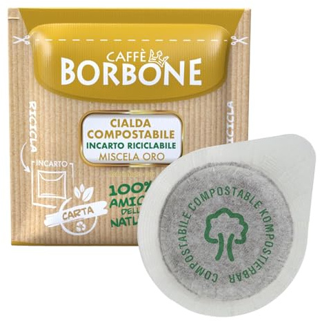 cialde carta 44 mm caffè Borbone miscela oro pz. 50 100 200 300 400 500 (50)
