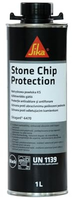 SIKA - Protection anti-gravillons - Sikagard 6470 Noir - Pour bas de caisse, intérieur des ailes - Anti-corrosion - Anti-rouille - Application facile - Séchage rapide - 1L