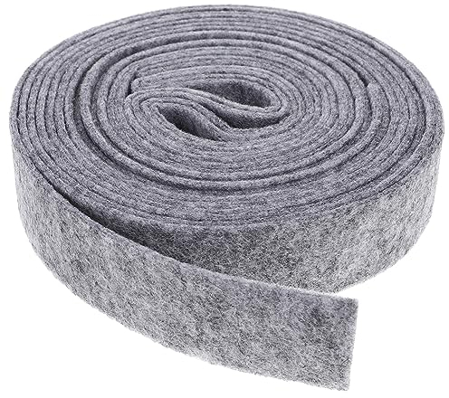 Amosfun Wolle Filzband DIY Handwerk Filz Stoff Band Geschenkverpackung Dekoration Hochzeitsfeier Liefert für Patchwork Applikationen Bowknot 3 X 500 cm (Grau)