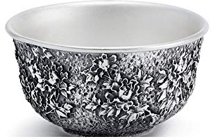 XXSC-ZC Coppa in Argento Sterling, Tazza di tè in Vetro Acqua di Vetro, Vetro del liquore Sherry Whisky Piccolo Bicchiere di Vino, Regalo Domestico Bicchiere di Vino,Peony