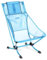 Helinox Beach Chair | Leichter, kompakter, Faltbarer tiefer Campingstuhl (Blue Mesh + Pocket)