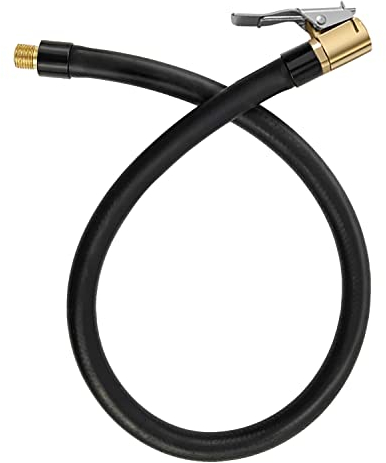 sciuU 50cm /19.7inches Extension Tube Hose for Portable Air Inflator Compressors, Quick Easy-Clip Schrader Valve Bike Car Motorcycle Bicycle Tyre Air Pump Inflator Replacement Hose