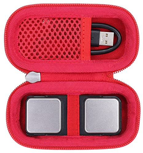 khanka Hard Case for AliveCor KardiaMobile ECG Monitor, Fits KardiaMobile 6L/6L Max, 6-Lead Personal EKG Device, Portable Heart Monitor Storage (Case Only)（Bright Red）
