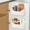 Figarge Küchenschranktür-Aufbewahrungsbox, Wandmontierte Aufbewahrungsbox für Schränke/Badeschränke/Studienschränke, 2 Stück küchenschrank organizer Weiß
