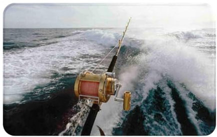 POCUK Tappetino antiscivolo in flanella per canna da pesca, 50,8 x 80 cm, tappetino per porta anteriore e posteriore, tappetino da bagno e doccia