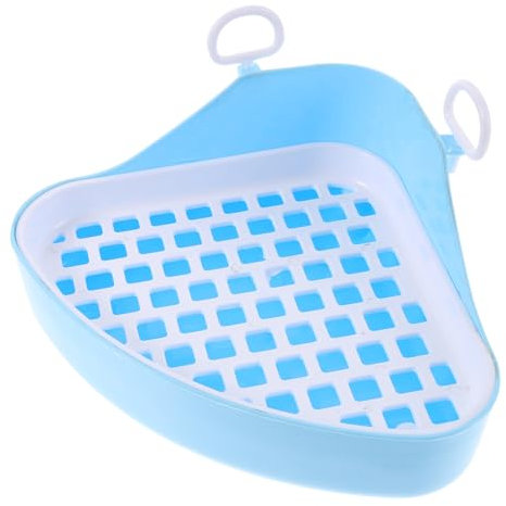 JOINPAYA Bac à Litière Triangulaire pour Lapins Et Petits Animaux Facile à Nettoyer Et Compact pour Apprentissage des Animaux