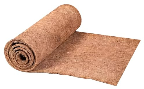 Genérico Forros De Cestas para Plantas De Coco, Alfombrilla de Fibra de Coco Natural para Plantas, Rollo Natural Reutilizable para Drenaje Mascotas Reptiles Alfombra Jardinería Relleno De Cajas