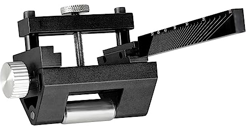 Fafeicy Plantilla de Afilado de ángulo Ajustable con Diseño de Rodillo Extendido, para Cincel de Madera, Cuchillo Cepillador, Afilado de Herramientas de Tallado (BLACK)