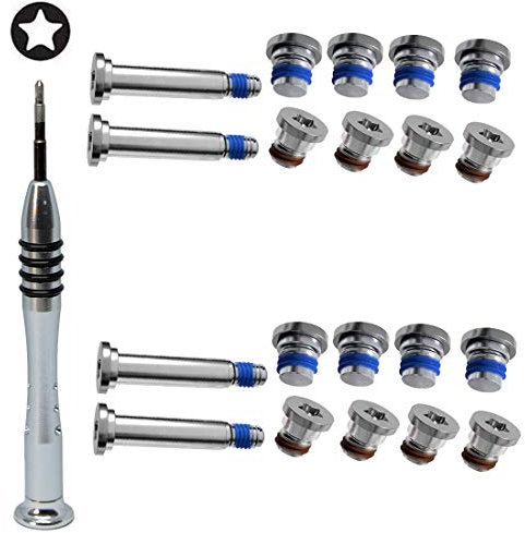 2 Sets Replacement Screws with Screwdriver for MacBook Air 13 inch A1369 A1466 2010 to 2017, Unibody Bottom Case Cover P5 Pentalobe Repair Replacement Tool Kit Notebook Laptop PC Computer Screw