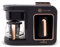 KARACA Hatır Plus Mod 5 in 1, 750ml Tea/Filter Coffee & Turkish Coffee Maker Black Copper, Tea, Milk Drink Heating, Turkish Coffee, 1385W, 5+5 Cups, Coffee Maker with Milk Frother, Brewer, Tea-pot