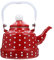 Cabilock Emaille Teekanne Vintage Wasserkocher Teekessel mit Teesieb Retro Wasserkessel Teekocher Gong Fu Tee Kessel Kaffeekanne für Küche Restaurant Café Gasherd Induktionsherd 1.1 L