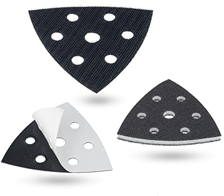 DFS Juego de accesorios para lijadora de delta (3 capas, almohadilla de protección, 6 orificios, almohadilla de interfaz para lijadora triangular)