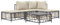 Hommdiy 5-TLG. Garten-LoungeSet mit Kissen Anthrazit Poly Rattan