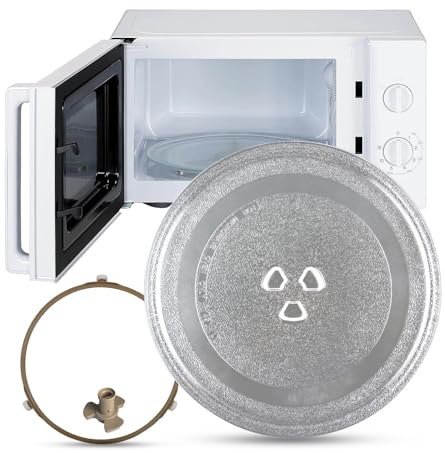 WORDFUN Mikrowelle Ersatz Drehteller Glasteller, 25.5cm 27cm Glasdrehteller Für Mikrowellen, GlasDrehscheibe, Drehteller Für Mikrowelle, Mikrowellenteller RundUniversal, Hitzebeständig