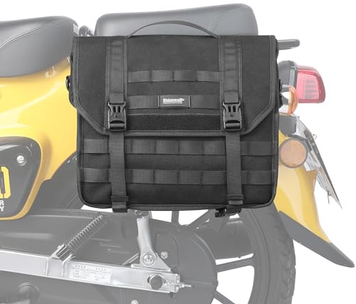 Rhinowalk Motorcycle Saddlebag 13L Waterproof Luggage Bag Quick Release Motorcycle Side Bag for Motorbike Travel(Black, 1 Pack)