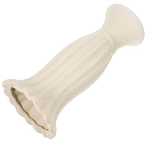 EXQUIMEUBLE Modern Roman Column Shape Vase Ceramic Floral Holder for Dinning Table