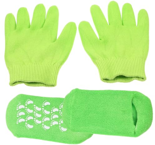 NOLITOY Hand and Foot Care Moisturizing Gloves for Night and Lotion Moisturizing Gloves for Dry Hand for Overnight Use