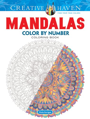 Creative Haven Mandalas Color by Number Coloring Book (Creative Haven Coloring Books)