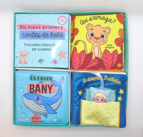 Els meus primers contes de bebè - Tres contes interactius per a nadons: Un llibre de tela amb solapes, un llibre de tela amb una joguina, i un llibre de bany amb colors màgics!: 6 (Contes per a bebès)