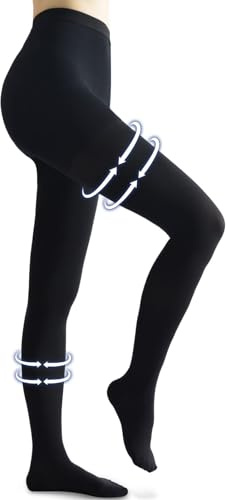 Beister Medias de Compresión para Mujer y Hombre de punta cerrada largas, 20-30 mmhg Medias de Contención Clase 2 Médica Soporte Gradual Calcetín de Contención, Pantalones ajustados para las várices