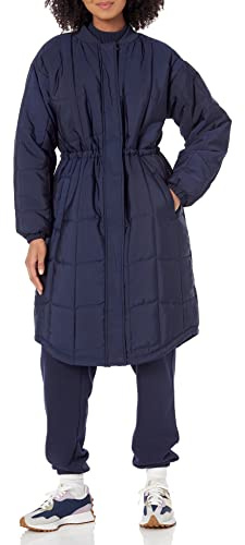 Amazon Essentials Cappotto Trapuntato Oversize (Disponibile in Taglie Forti) Donna, Blu Marino, M