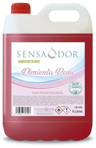 Ambientador en garrafa 5 litros Sensaodor. (Pimienta Rosa)