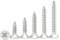 M4 Phillips Self-Tapping Screws Countersunk Flat Head Stainless Steel Screw Nails, 6pcs, M4x95mm