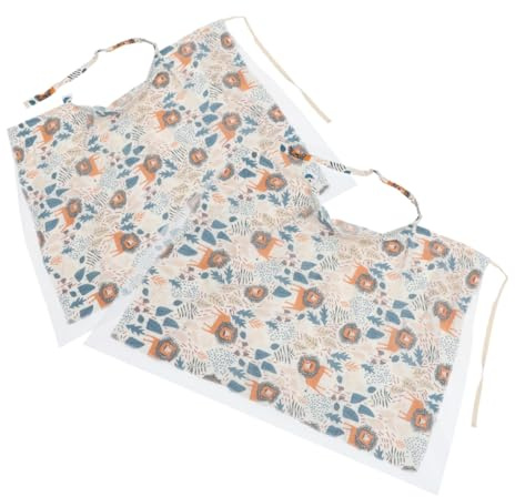ERINGOGO 2piezas Cubierta De Lactancia Multifuncional De Algodón Muselina Tapa Para Amamantar y Proteger Del Sol Para Paseos Bebés Diseño Elegante y Transpirable