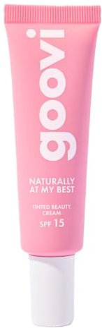 GOOVI Naturally At My Best Tinted Beauty Cream - Crema giorno colorata con SPF 15 - Crema BB naturale per tutti i tipi di pelle, idratante, copertura e cura in uno - 30 ml