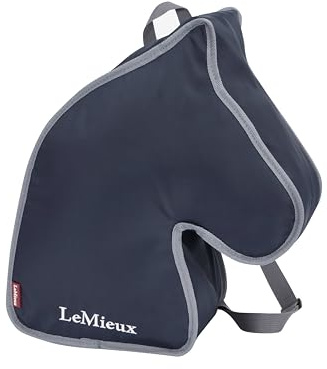 LeMieux Hobby Horse Carry Bag - Zipped Opening In Base for Pole and Side Pocket for Detachable Pole - Take Your Hobby Horse On The Go - Navy