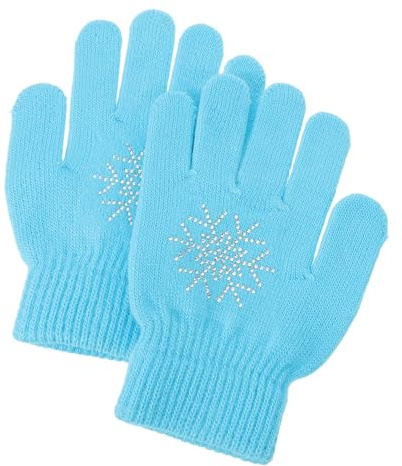 Beaupretty Patinage sur Glace pour Femmes et Adolescentes Rembourrés et Tricotés Équipement Antidérapant pour Glace