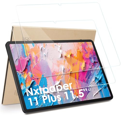 Hianjoo 2 Piezas Protector de Pantalla Compatible con TCL NXTPAPER 11 Plus 11.5, Protector de Pantalla Premium Cristal Tablet Salvapantallas Vidrio Templado [9H Dureza Alta Claridad]