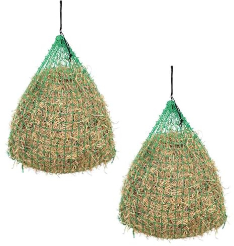 vidaXL Hay Nets 2 pcs Round 1x1 m PP