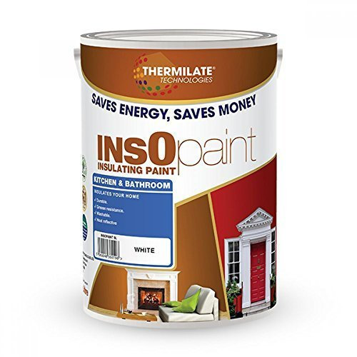 InsOpaint Advance Energy Saving Paint Light Yellow 5L – Tough Acrylic Kitchen & Bathroom Wall and Ceiling Emulsion – Mould Resistant, Anti Condensation & Washable Thermal Insulation Paint