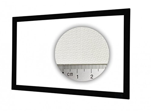 HiViLux Rahmen Leinwand akustisch transparent Weiss Tuch: HiViWhite Cinema 4K SD Akustik Gain=1,1 (16:9 Bild:265x149cm 120 Diagonal)