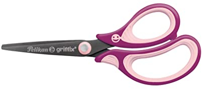 Pelikan griffix Schulschere spitz, Schere für Rechtshänder, Sweet Berry, 1 Stück