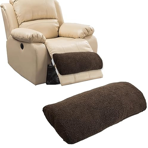 S-SNAIL-OO Recliner Leg Rest Cushion Sofa Footrest Pillow (23 x 10 x 2 in) Multi Purpose Half Moon Foot Pillow Under Knee Pillow for Leg, Neck, Waist, Ankle Support (1Pcs, Brown)