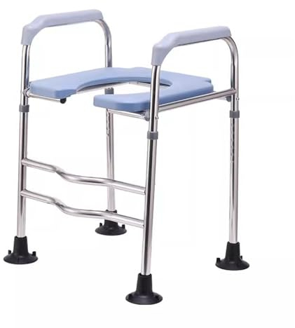 Sedile WC Rialzato con Maniglie, Sedia Comoda per WC Regolabile in Altezza, Rialzo per Sedile WC da 400 Libbre per Anziani E Donne Incinte