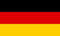 Autocollant drapeau allemand 8 x 5 cm