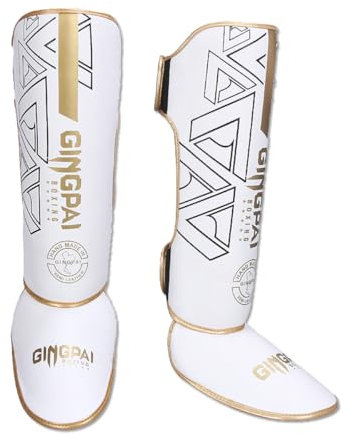 OLYSPM Schienbeinschoner Kickboxen,Kickboxen Schienbeinschützer mit Schockabsorbierendem Liner zum Schutz Ihrer Waden und Füße,Muay Thai Schienbeinschoner für MMA,Boxen,Sparring,Karate