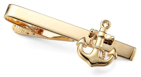 GSCLZ Pince à Cravate Ancre de Bateau for Hommes, Cravate de Mariage, Conception matérielle en Laiton, épingle d'ancre de Bateau