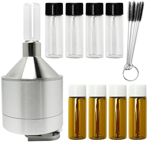 Kitchen Spice Grinder (2.2 inch Silver) Set Hand Grinder