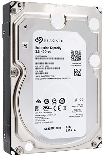 Seagate Enterprise Capacity 3.5 HDD 6TB 7200 RPM 512e SATA 6Gb/s 128MB-Cache 3.5-Inch Hard Disk Drive - ST6000NM0024 (Renewed)