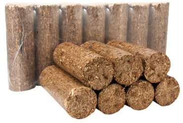 Hotlogs Round Wood Briquettes for Wood Stoves, Log Burners, Fireplaces Full and Part Pallets and Boxes - FSC 100%